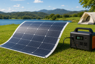 placa solar flexível