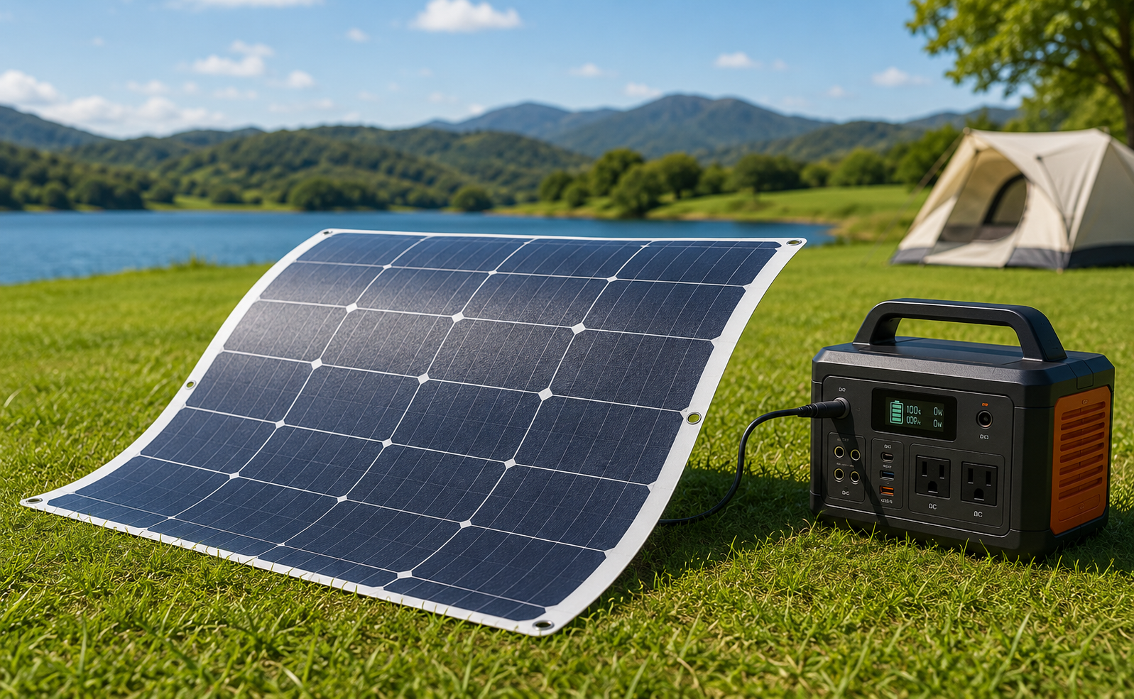 placa solar flexível