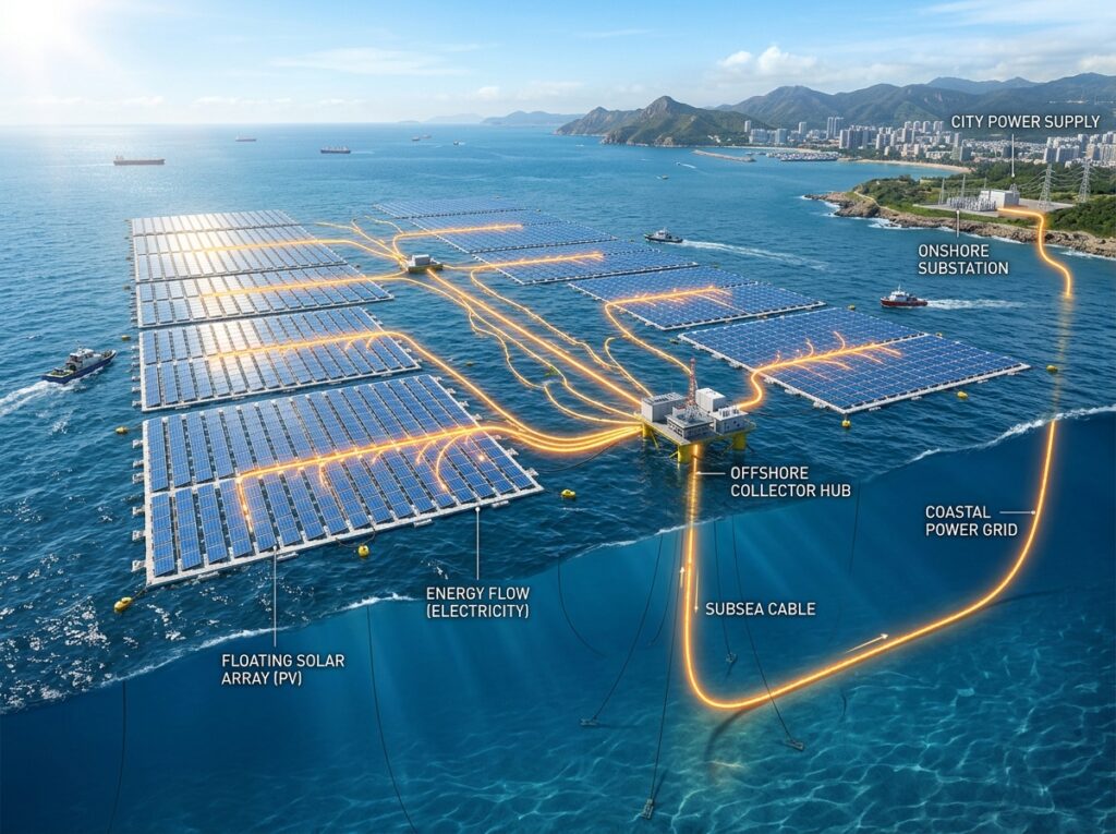energia solar flutuante